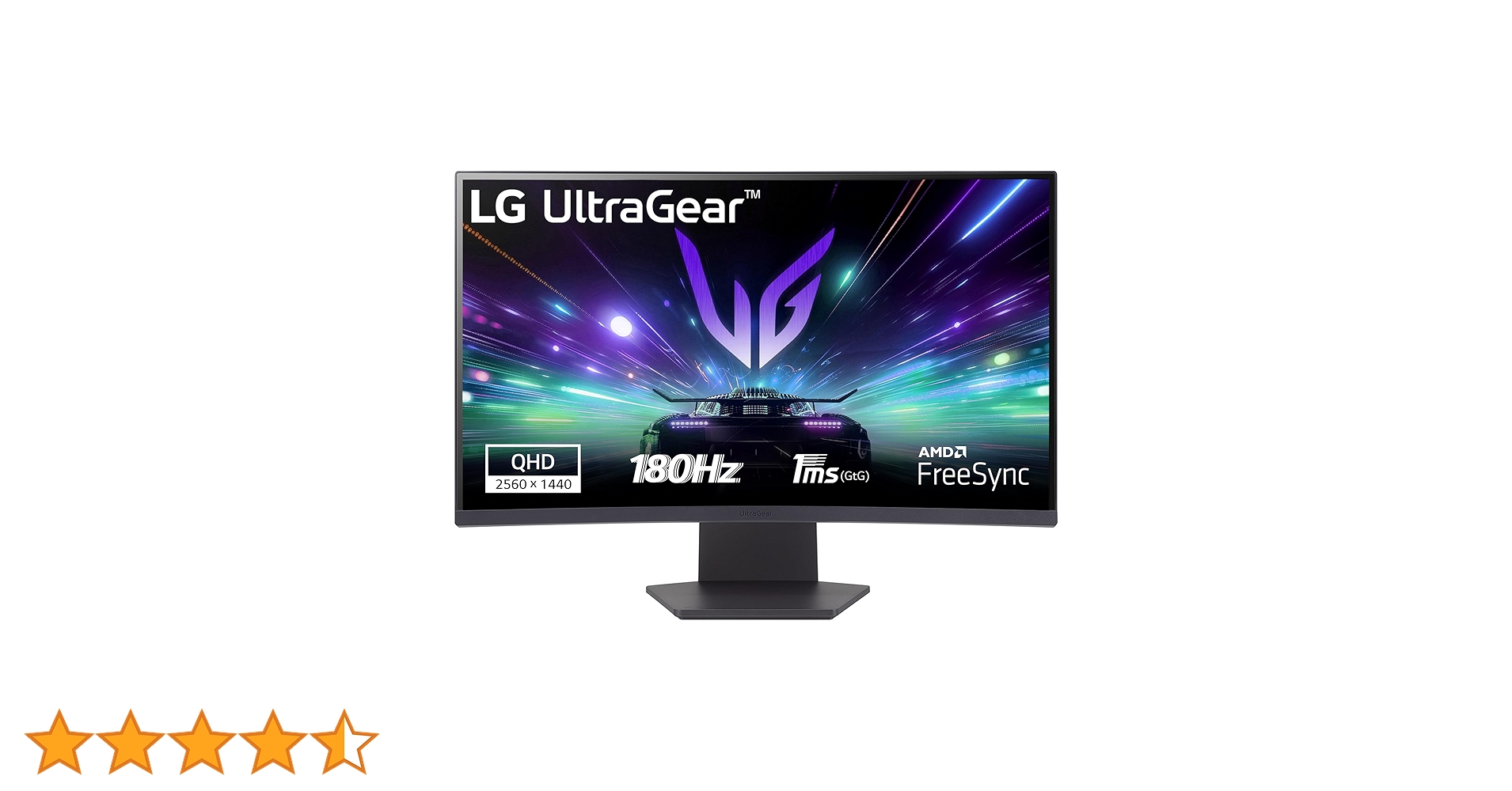 LG 27GS60QC-B Ultragear Monitor, 27 inch QHD, 2560 x 1440